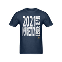 #NEVERFORGET# Insurrection 2021 Men's Navy Blue T-Shirt