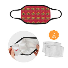 #Rossolini1# Red Mouth Mask (2 Filters Included) (Non-medical Products)