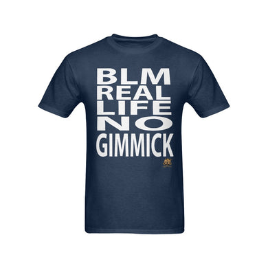 #BLM# No Gimmick Navy Blue T-Shirt