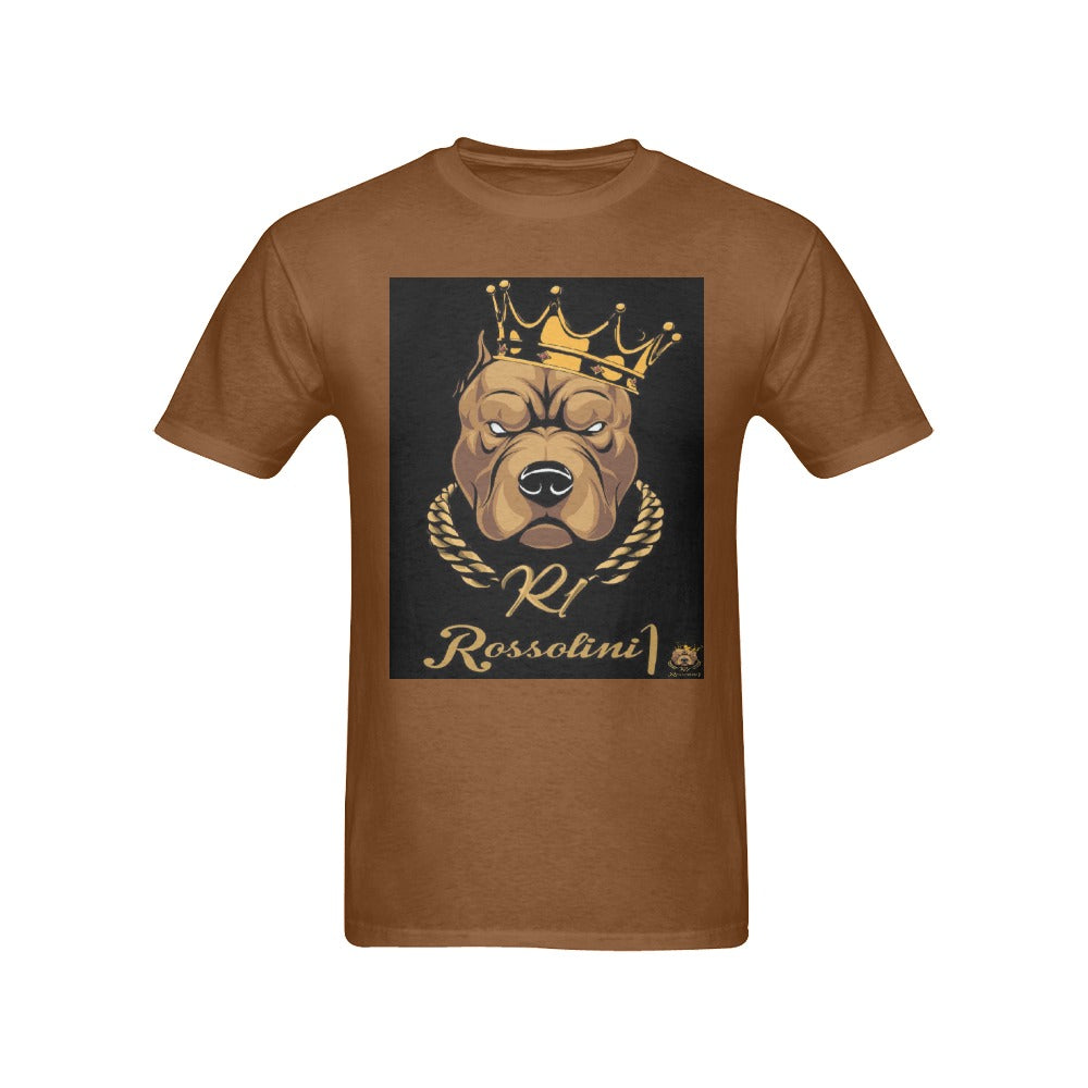 #Rossolini1# In Your Face Brown T-Shirt