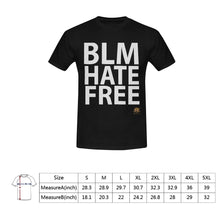 #BLM# HATE FREE Black T-Shirt