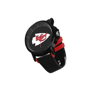 #Rossolini1# KC Red Hours/Seconds 2 Unisex Silicone Strap Plastic Watch (Model 316)