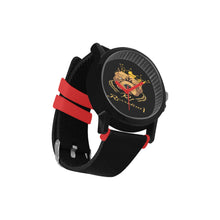 #Rossolini1# Red Hours/Seconds Unisex Silicone Strap Plastic Watch (Model 316)