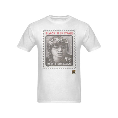 #Stamped# Bessie Coleman White T-Shirt