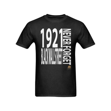 #NEVERFORGET# Black Wall Street 1921 Men's Black T-Shirt