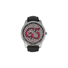 #Rossolini1# G 5 Red Men's Leather Strap Large Dial Watch(Model 213)